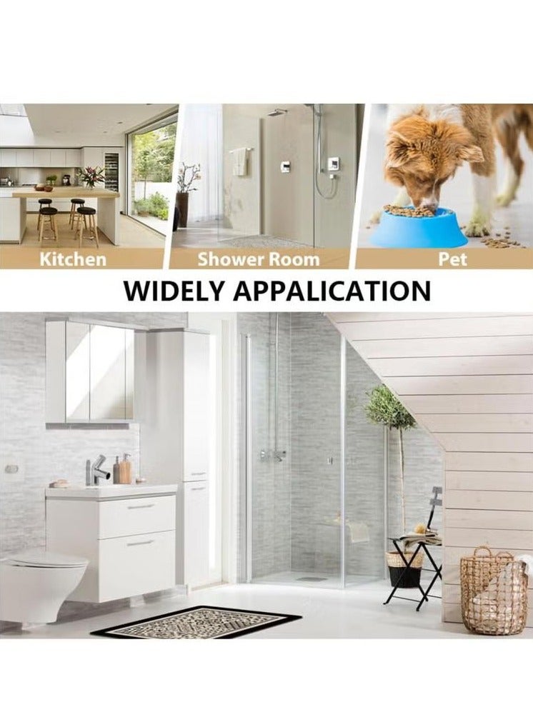 XiuWoo 30x40cm Boho Style Coffee Bar Mat, Coffee Maker Mat for Countertops Fit Under Coffee Maker Machine, Fast Water Absorption, Hide Stains, Easy to Clean, Dish Drying Mat, Super Absorbent Dish Draining Mat, Scald Proof Mat for Kitchen - Image 5