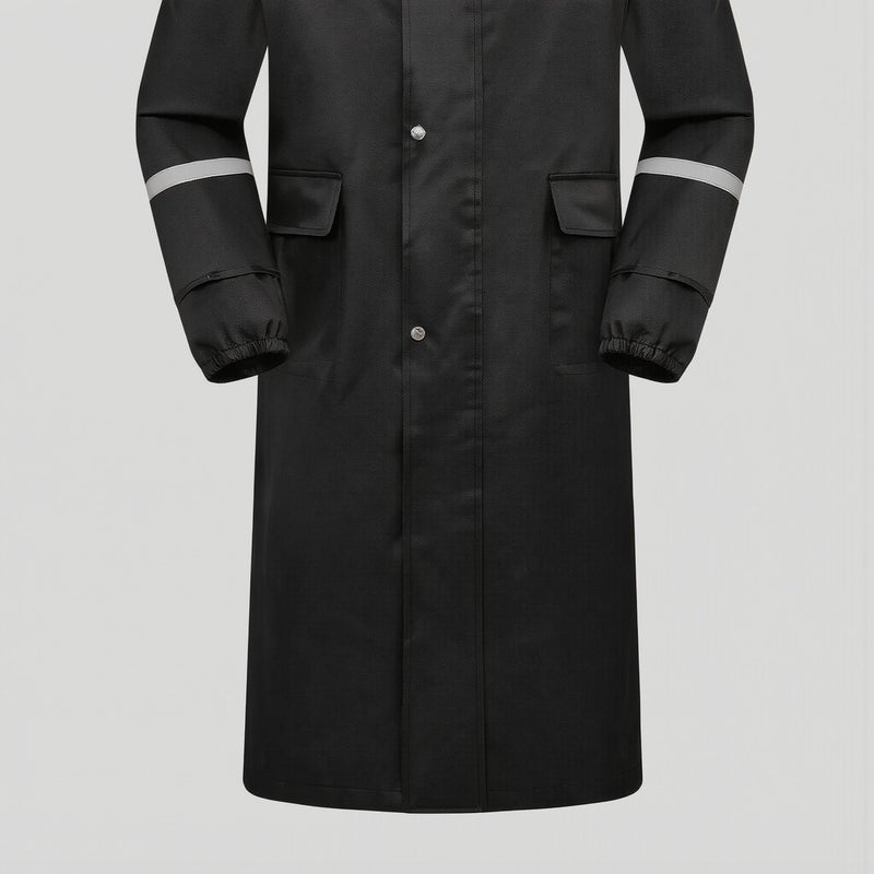 Upgrade Double Layer Rain Coat Oxford Fabric Clear Face Shield Waterproof Breathable - Image 5