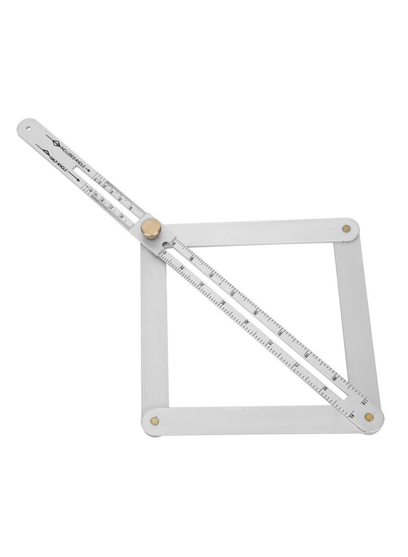 Construction Protractors, Angle Protractor Angle Finder Ruler, Stainless Steel Protractor 0-170 Degrees, Universal Goniometer Angle Finder Tool for Carpenter, Diagonal Ceiling Profiler - Image 1