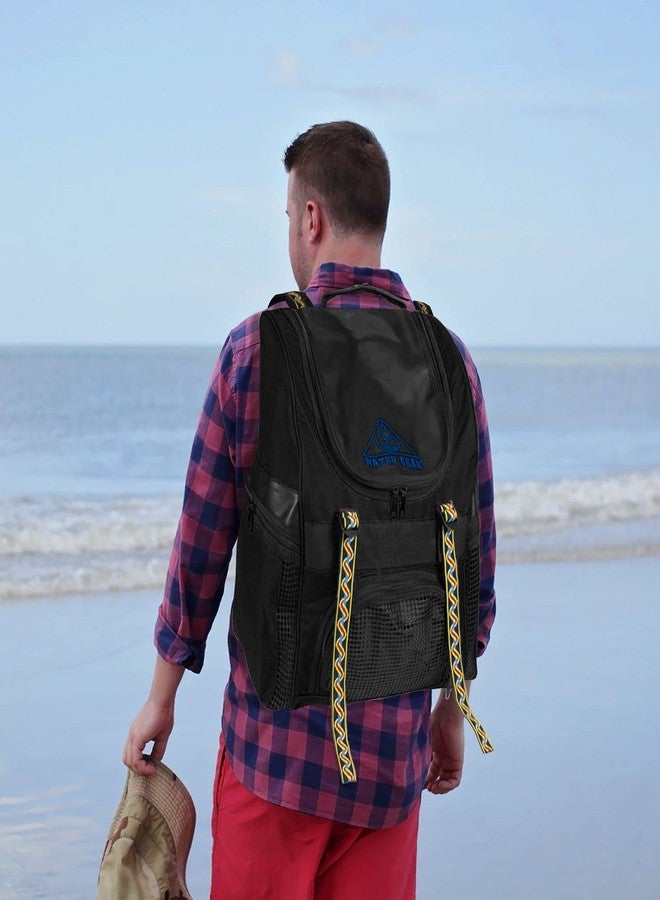 Water Gear Swimmers Backpack - Swimming Sports Athlete - Water Resistant Nylon Training Equipment Bag- Water Gym Bag For Men and Women - Image 4