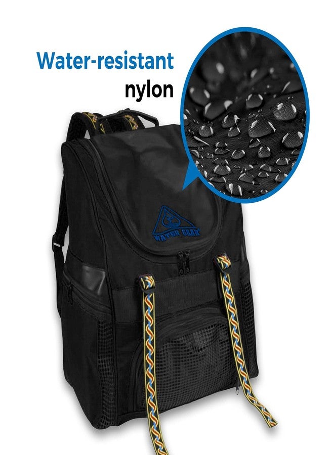 Water Gear Swimmers Backpack - Swimming Sports Athlete - Water Resistant Nylon Training Equipment Bag- Water Gym Bag For Men and Women - Image 2