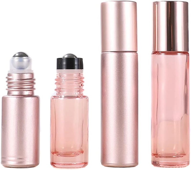 2PCS Essential Oil Roller Bottles OUKA Portable Glass Essential Oil Roll On Bottle Essential Oil Glass Bottle, For Essential Oils, Perfumes, Tea Tree oil 10ml / 5ml - Image 5
