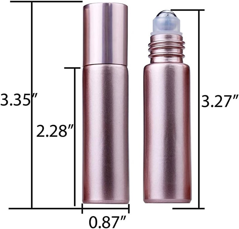 2PCS Essential Oil Roller Bottles OUKA Portable Glass Essential Oil Roll On Bottle Essential Oil Glass Bottle, For Essential Oils, Perfumes, Tea Tree oil 10ml / 5ml - Image 4