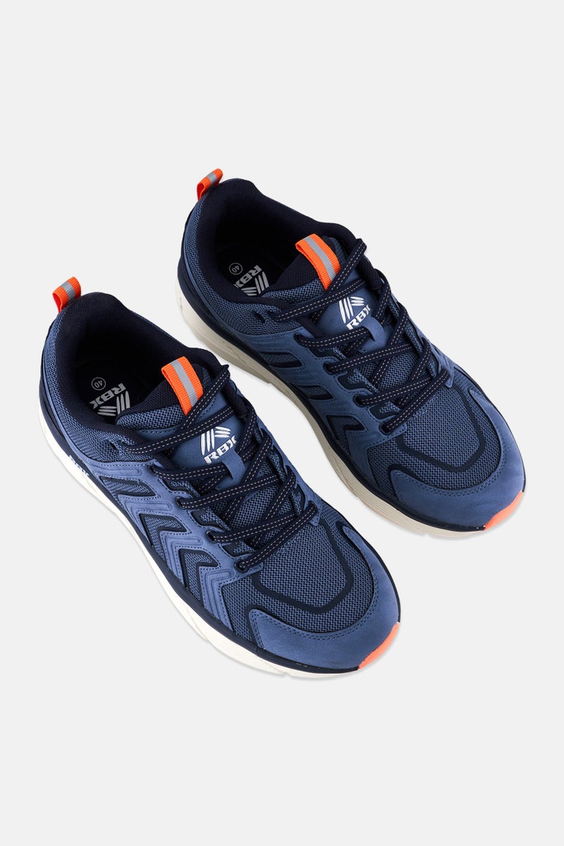 RBX Men Lace Up Outdoor Shoes, Navy - Image 3