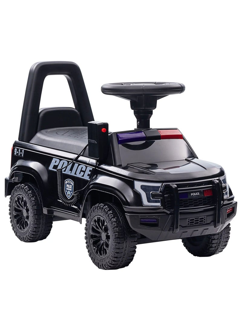 Amsham Toys kids Police Ride On Pusher Car - Black - Image 1
