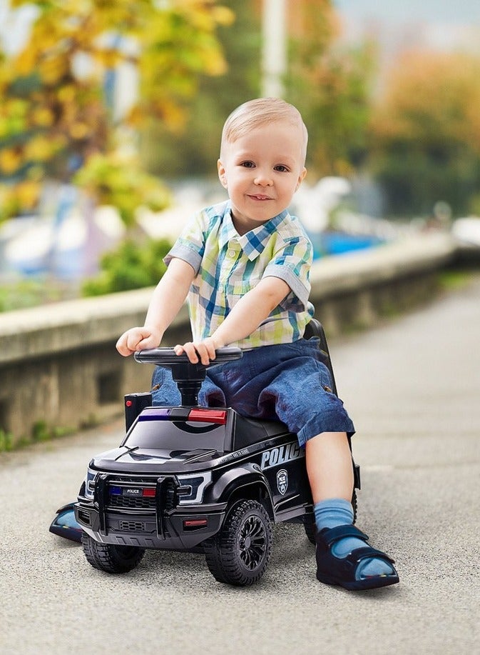 Amsham Toys kids Police Ride On Pusher Car - Black - Image 3