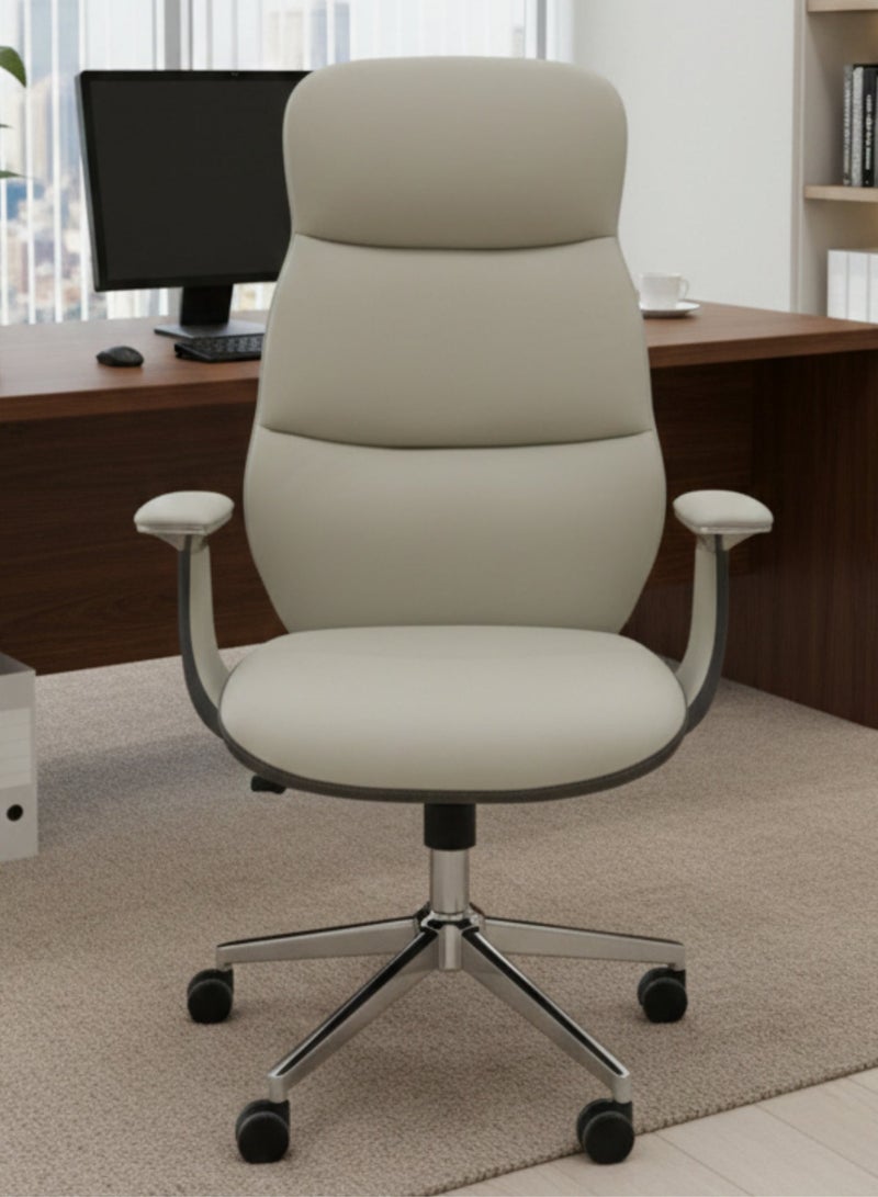 Furalux Ergonomic Office Chair with Eco Leather Upholstery | Comfortable Computer Chair for Home & Office | Durable and Easy to Clean - Image 4
