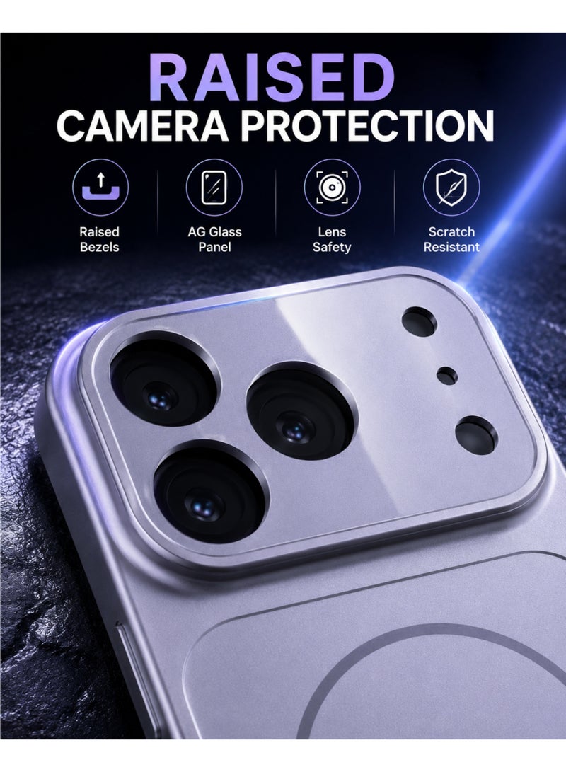جراب MagSafe فائق النحافة لهاتف iPhone 17 Pro، غطاء خلفي صلب غير لامع مع حماية للكاميرا، غطاء واقٍ رفيع - Image 4