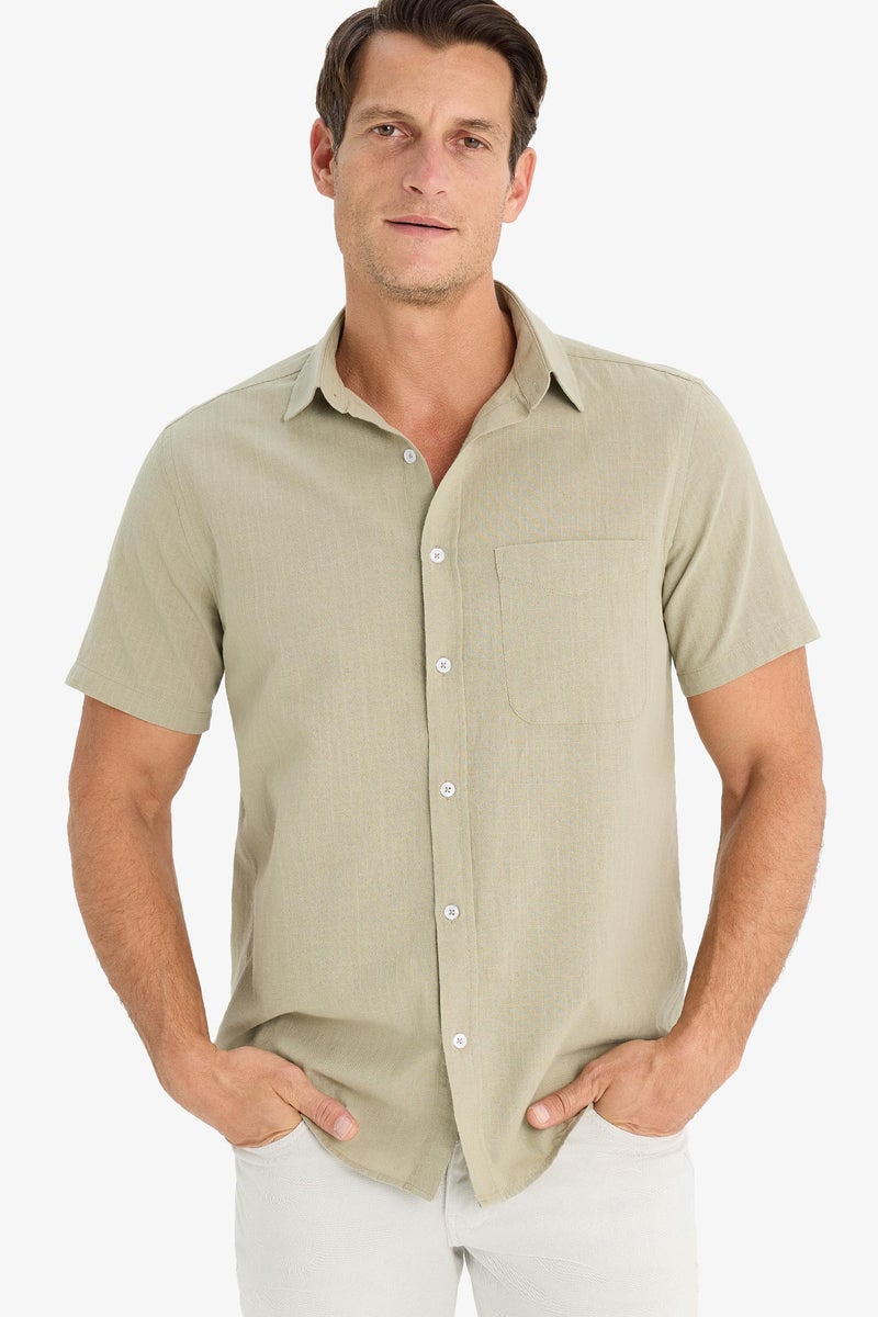 DeFacto Man Regular Fit Polo Collar Short Sleeve Shirt - Image 5