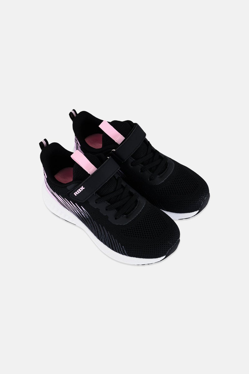 RBX Kids Girl Velcro Closure Outdoor Shoes, Black - Image 4