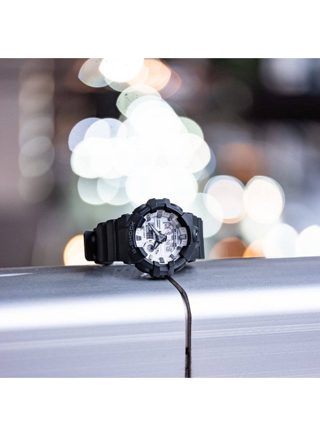 G-SHOCK Analog-Digital Sports Watch GA-700WD-1ADR, 57.5 mm White Dial, Resin Strap, 200 M WR - Image 2