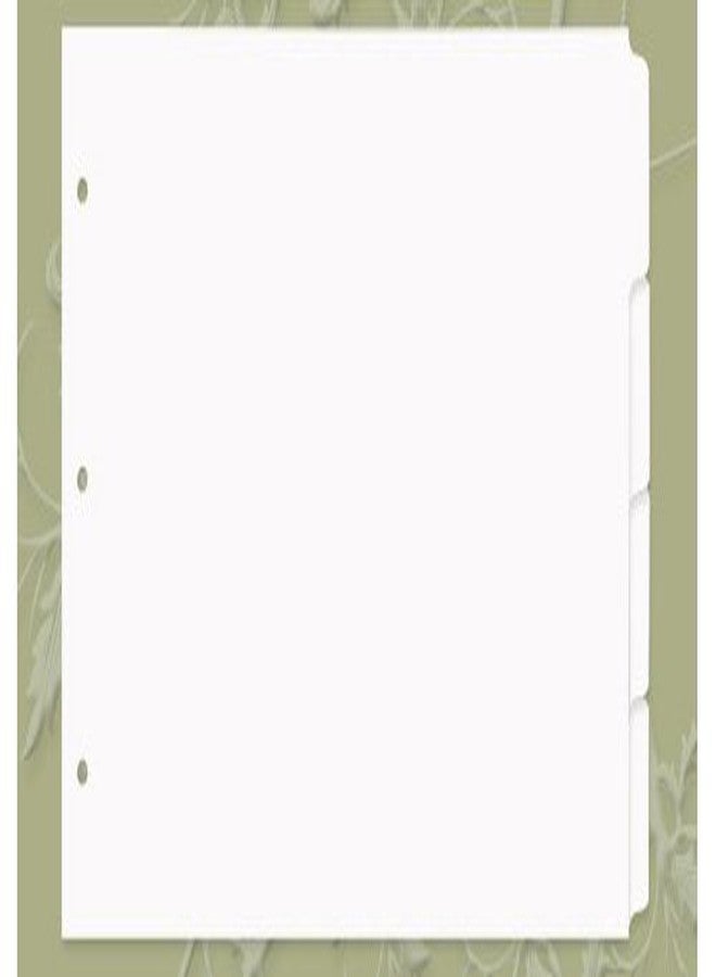 8.5x14 4 Tabbed White Dividers (20 per Package)