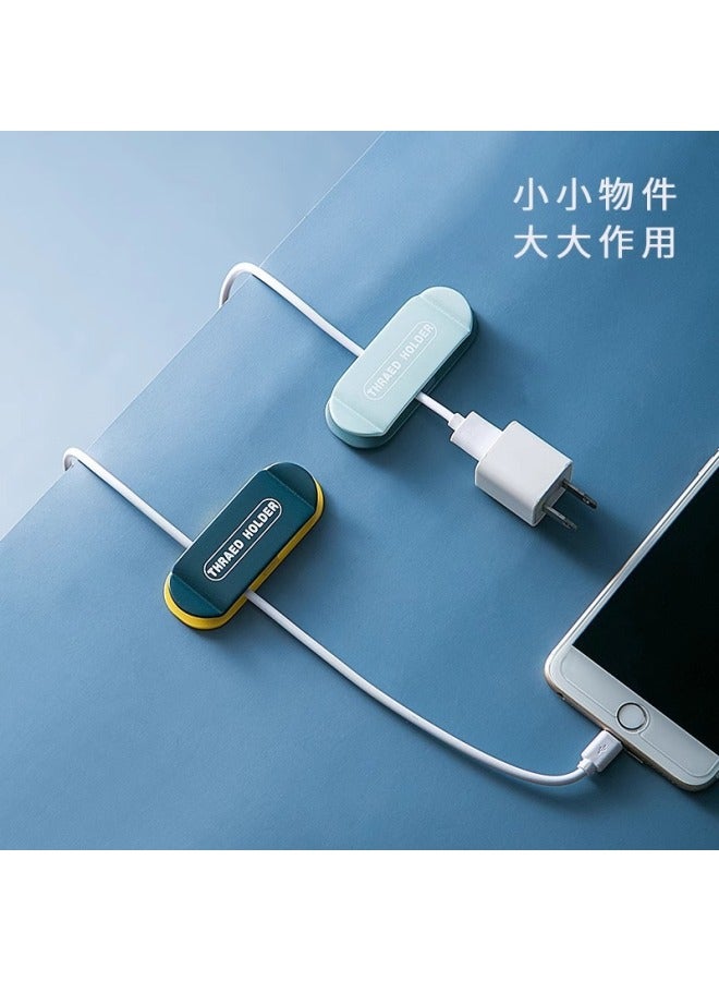 Simple And Practical Hook Adhesive Wall Cable Holder Wire Organizer No-drill Fixing Clip Cable Management - Image 3