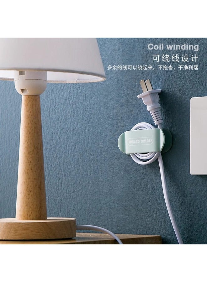 Simple And Practical Hook Adhesive Wall Cable Holder Wire Organizer No-drill Fixing Clip Cable Management - Image 4