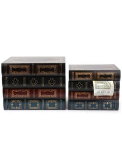 Tosnail Tosnail 2 Pack Decorative Book Boxes Wooden Antique Book Decorations Vintage Book Storage Box  - Image 4