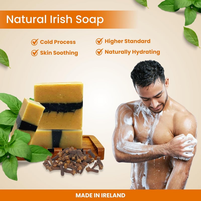 The Black Stuff All Natural Bar Soap for Men Handmade Cold Process Soaps with Organic Ingredients and Essential Oils Mens Soap for Daily Use The Good Room Body Soap - Image 5