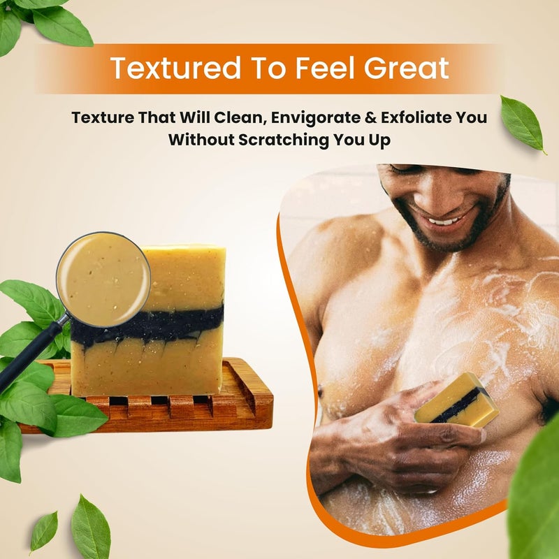 The Black Stuff All Natural Bar Soap for Men Handmade Cold Process Soaps with Organic Ingredients and Essential Oils Mens Soap for Daily Use The Good Room Body Soap - Image 4
