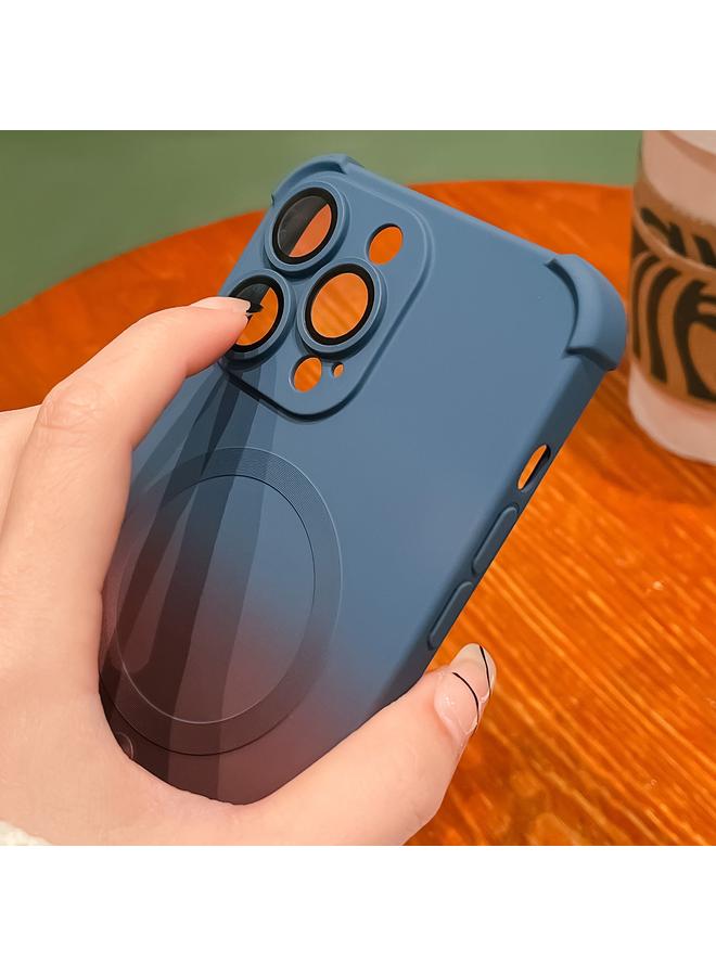 اس-توب جراب لهاتف iPhone 14 Pro Max، جراب هاتف TPU مقاوم للصدمات متدرج الألوان بأربع زوايا - Image 4