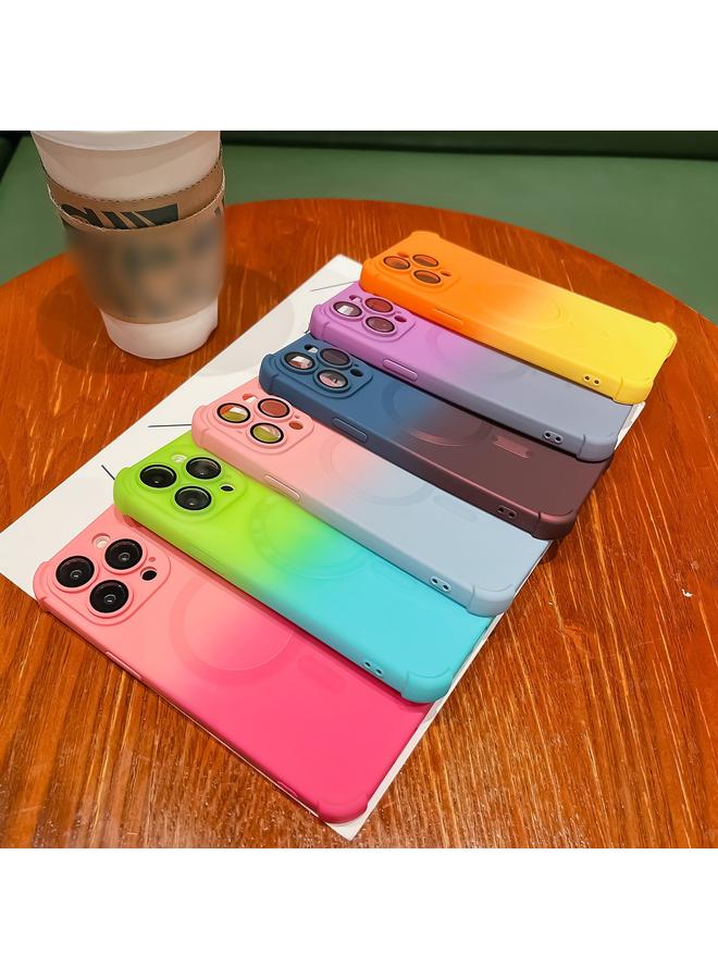 اس-توب جراب لهاتف iPhone 14 Pro Max، جراب هاتف TPU مقاوم للصدمات متدرج الألوان بأربع زوايا - Image 2