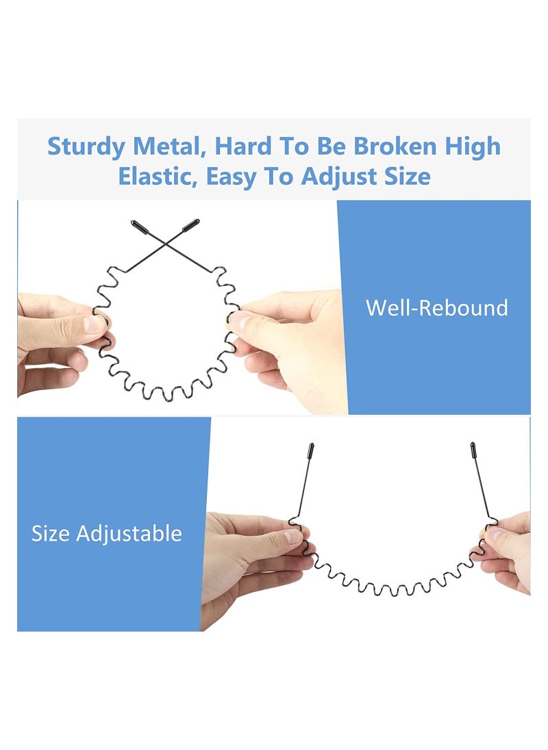 ORiTi Metal Hairband for Men Headband Women Hair Bands Men Unisex Black Wavy Spring Outdoor Sports  - Image 5