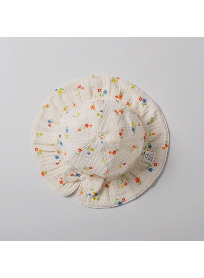 Wonder Kids - Floral Hat - Off White - 6-18M - Image 3