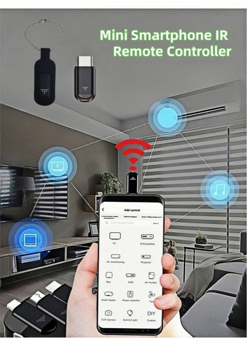 Universal Smartphone IR Remote – Type-C Adapter for TV, AC, and Smart Devices