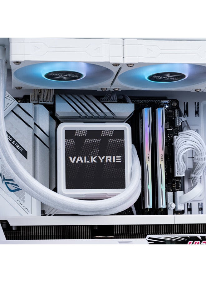 Valkyrie B240-gt-w Vk All-in-one Cpu Liquid Cooler 3.95-inch Ips Lcd Display Multi-platform Support Argb Lighting Effects Single-line Ventilation Fan - Image 3