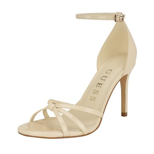 Guess Women's Spring Heeled Sandal, Ivory Patent 150, 6.5 - Image 3