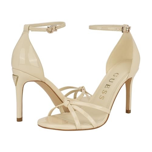 Guess Women's Spring Heeled Sandal, Ivory Patent 150, 6.5 - Image 2