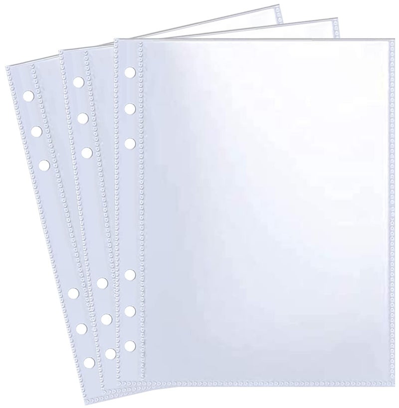 WITHYU 30 Pack 60 Pockets 5x7' Ultra-Clear Photocard Sleeves for 6 Ring A5 Binder, Double-Sided 1 Pocket Photo Pages, Top Loading Sheet Protector for Photos, Postcards, Seed Packets - Image 1