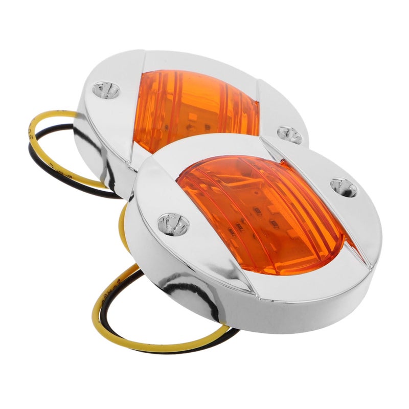 قطعتان من أضواء المقطورة LED المستديرة عالية السطوع وسهلة التركيب للشاحنات والقوارب والعربات المنزلية - Image 2