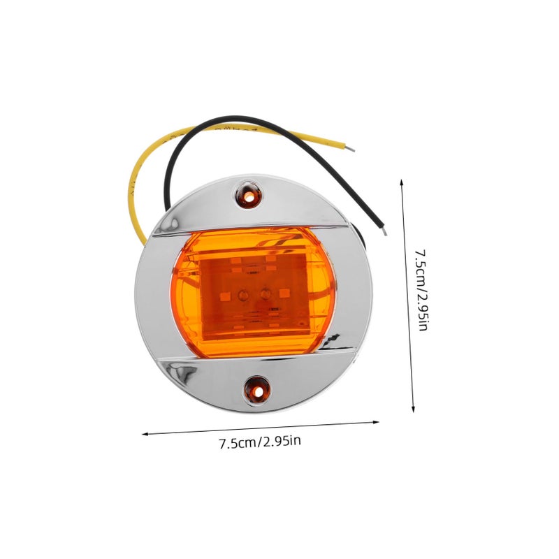 قطعتان من أضواء المقطورة LED المستديرة عالية السطوع وسهلة التركيب للشاحنات والقوارب والعربات المنزلية - Image 3