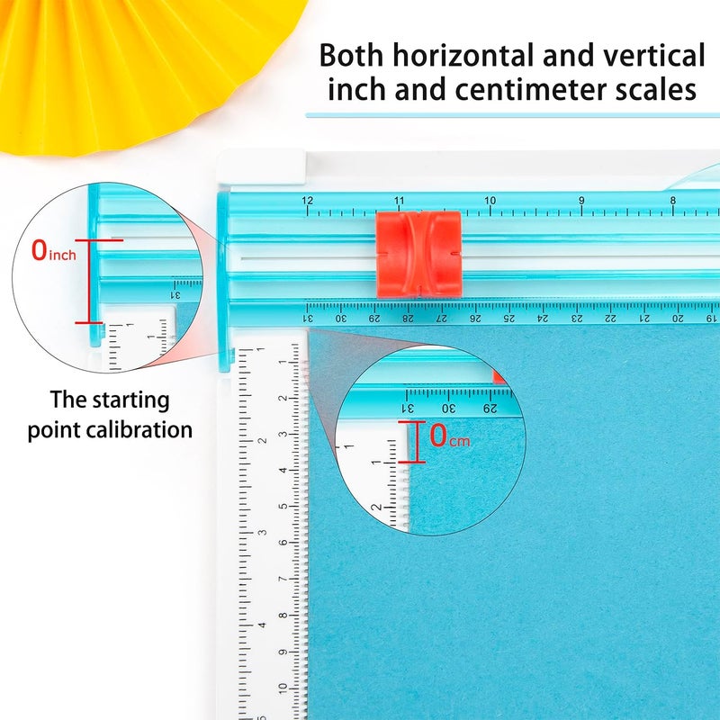 ecraft 12 x 12inch Paper Trimmer Cutter Score Board, Scoring Tool with Paper Folding, for Making Scrapbooking, Cards, Envelope, Coupons and Photo - Image 4