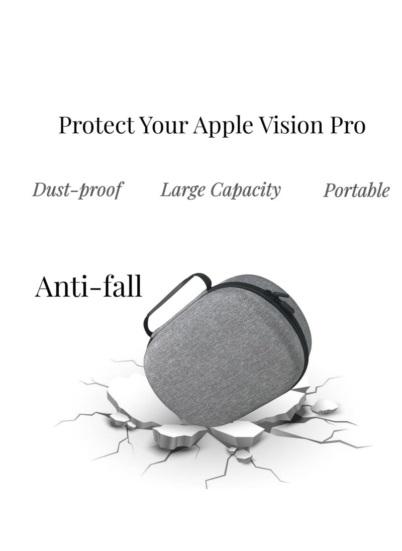 Skycare - Skycare Carrying Case for Apple Vision Pro, Anti-Fall Hard Travel Case for Apple Vision Pro Case Protable Waterproof Storage Bag for Apple Vision Pro Accessories (Grey) - Image 1