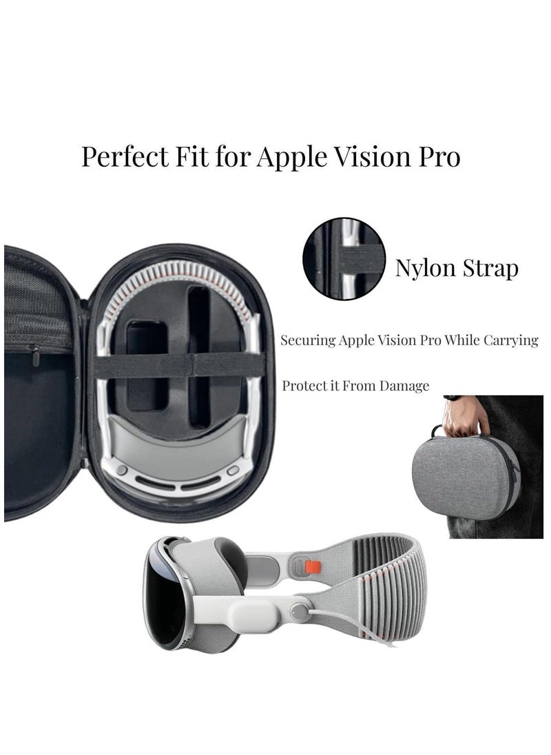 Skycare - Skycare Carrying Case for Apple Vision Pro, Anti-Fall Hard Travel Case for Apple Vision Pro Case Protable Waterproof Storage Bag for Apple Vision Pro Accessories (Grey) - Image 1