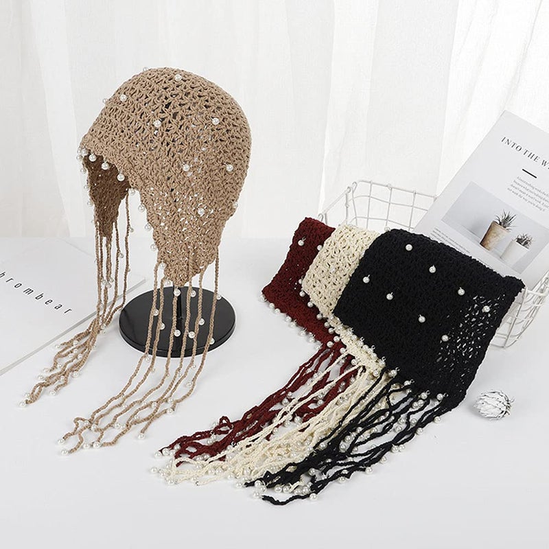 Maxpetus Handmade Crochet Hats ashion Fascinating Beanie hat Cap Cloche (CL-SG001-Khaki) - Image 4