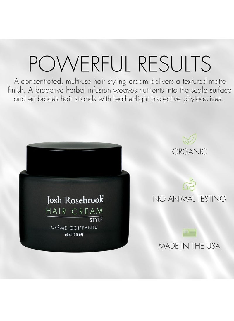 Josh Rosebrook Josh Rosebrook Hair Cream - hair styling cream that creates height, separation, and texture on short to long hairstyles - 60 mL - 2 Oz  - Image 2