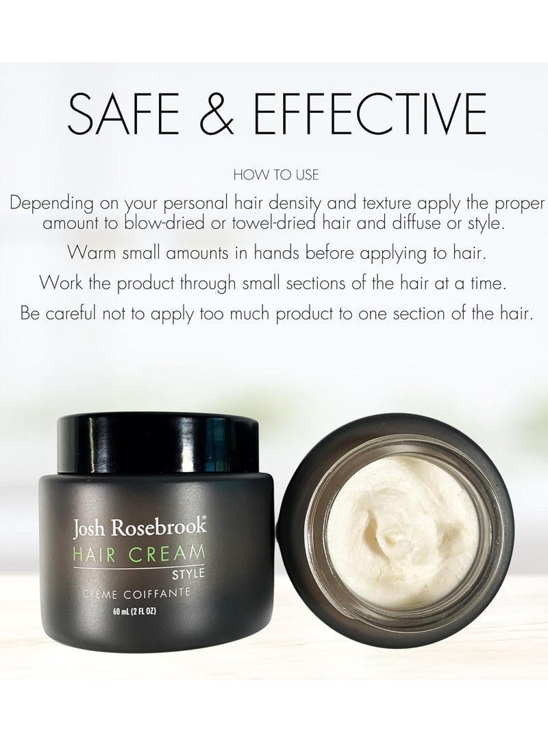 Josh Rosebrook Josh Rosebrook Hair Cream - hair styling cream that creates height, separation, and texture on short to long hairstyles - 60 mL - 2 Oz  - Image 4