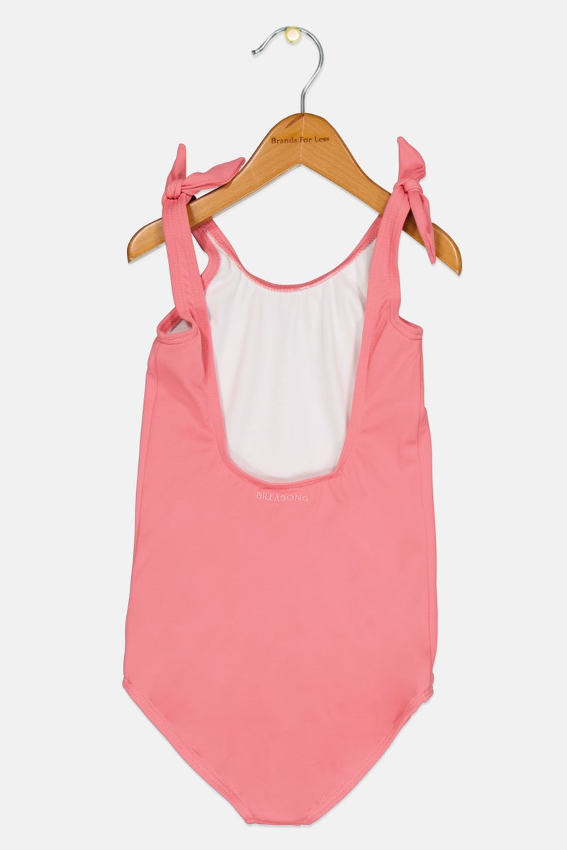 Billabong Kids Girl Graphic Print One Piece Swimwear, Pink - Image 3