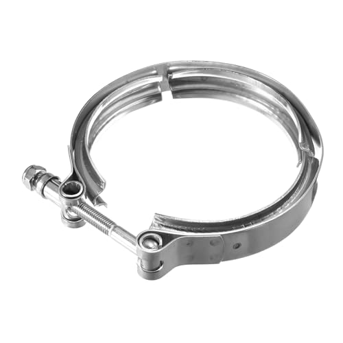 NYTKL 4 Inch V Band Clamp,Male Female 304 Stainless Steel Quick Release Flange Exhaust Clamp, V-Band for Pickup Truck Turbo Downpipe Exchange Exhaust Systems, Car Accessories - Image 1