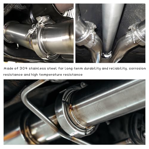 NYTKL 4 Inch V Band Clamp,Male Female 304 Stainless Steel Quick Release Flange Exhaust Clamp, V-Band for Pickup Truck Turbo Downpipe Exchange Exhaust Systems, Car Accessories - Image 4
