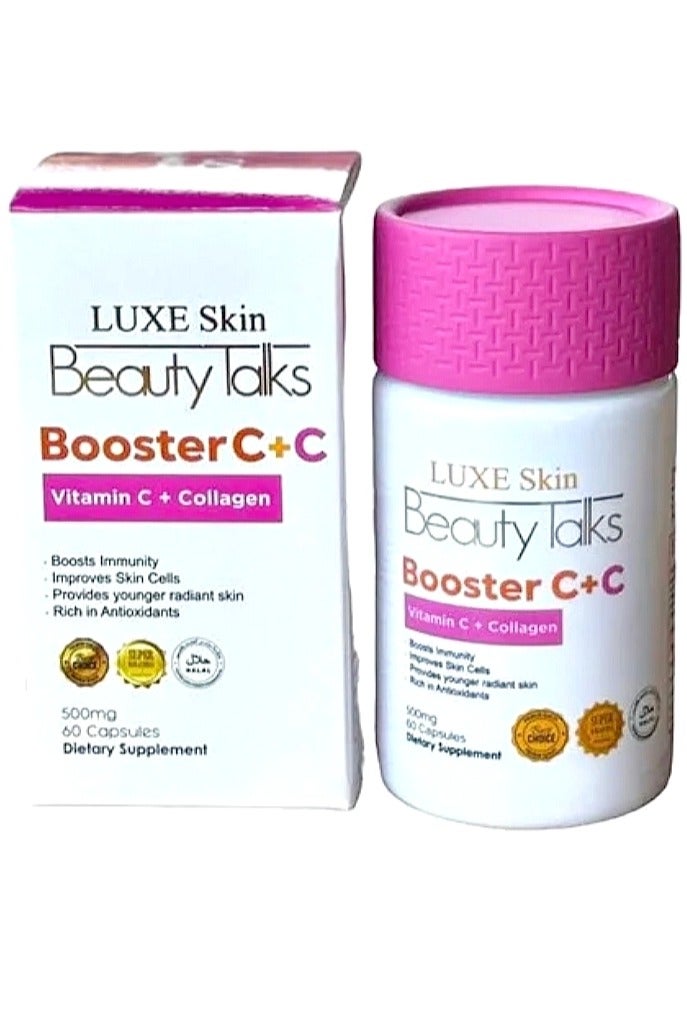 لوكس سكين بيوتي لاكس بوستر سي + سي فيتامين سي + كولاجين، 60 كبسولة - Image 2