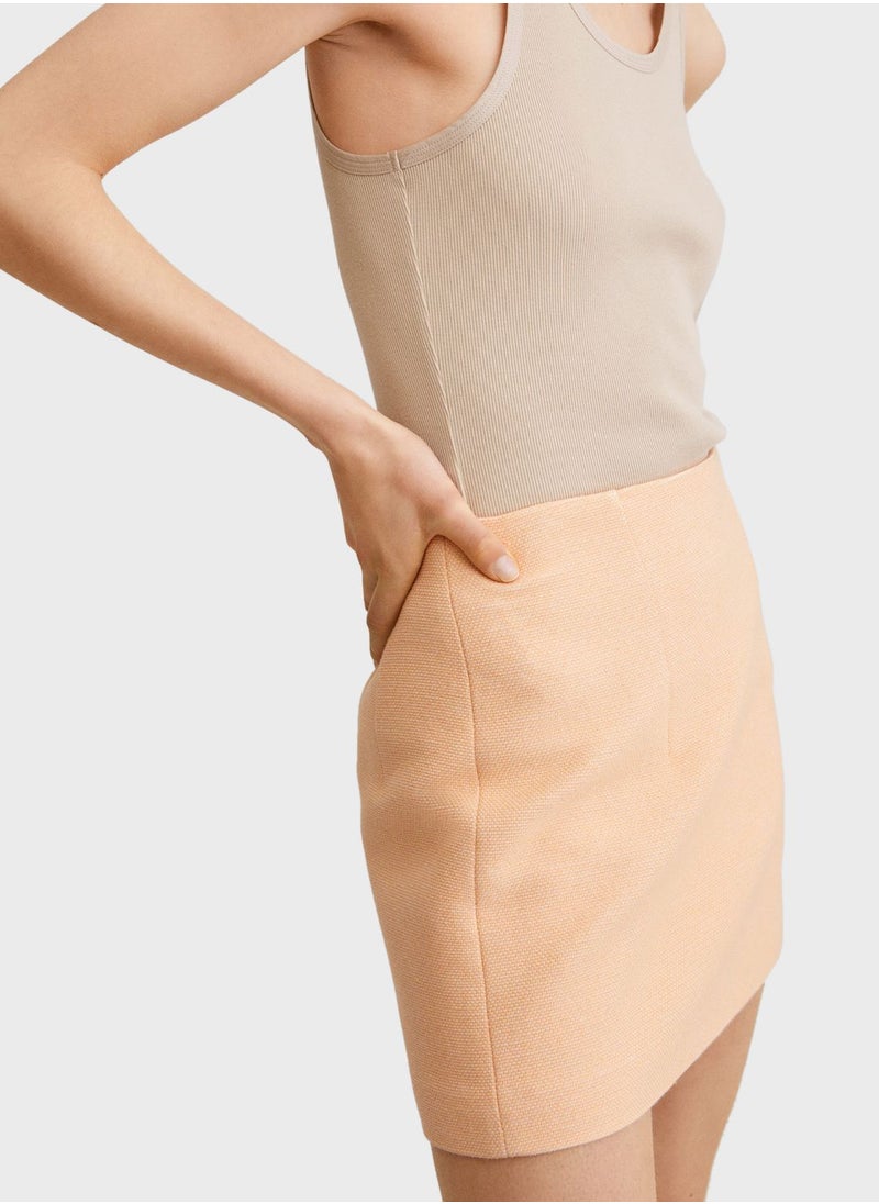 MANGO - Pocket Detail Mini Skirt - Image 1