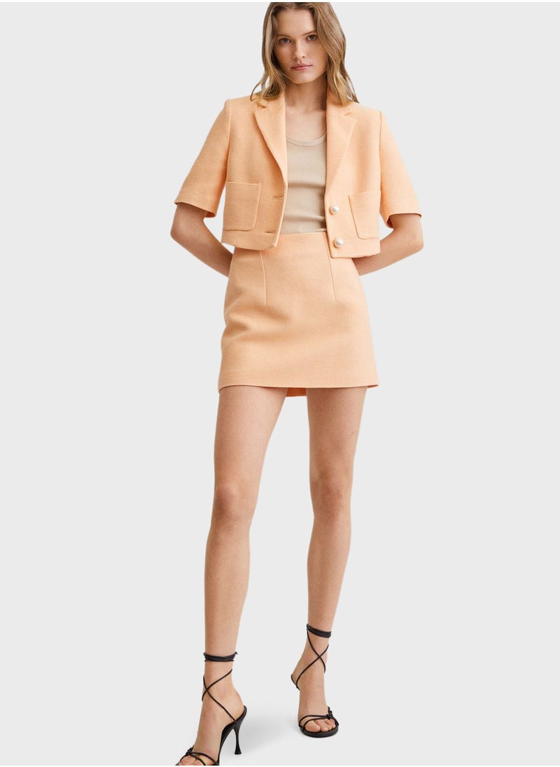 MANGO - Pocket Detail Mini Skirt - Image 1