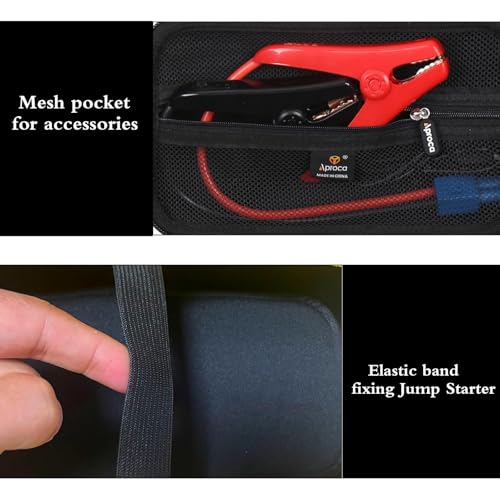 Aproca Case Compatible with HALO Bolt 5883057720 Portable Emergency Power Kit Portable Storage Bag for Accessories Black Case Only - Image 5
