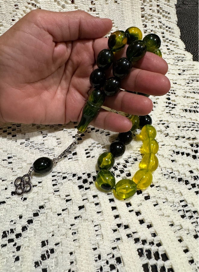 Faturan Prayer Beads For Men 28 Beads Size 13.5mm x 15.5mm - Image 4