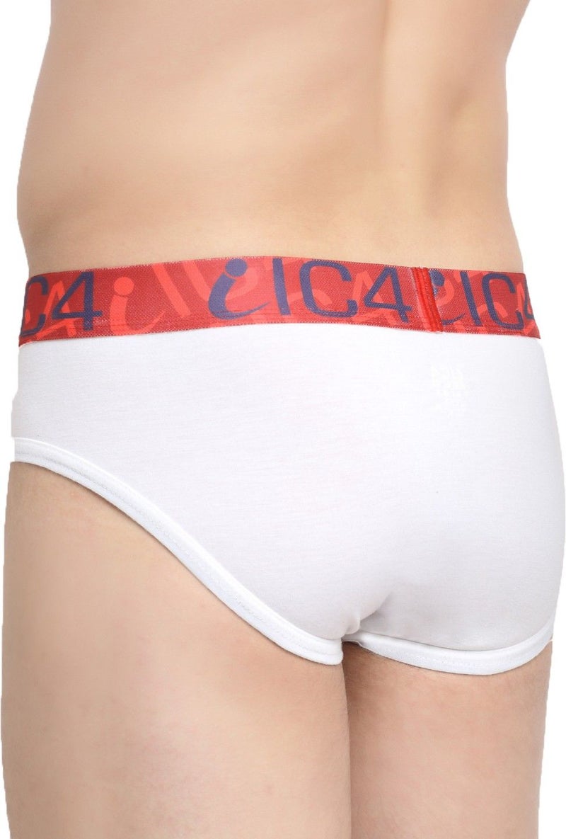 IC4 Store Men's Classic Briefs White Pack of 3 - Image 3