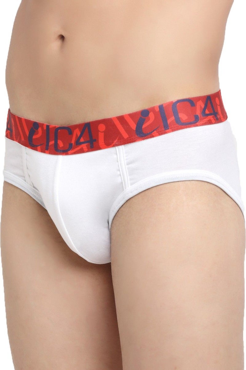 IC4 Store Men's Classic Briefs White Pack of 3 - Image 2