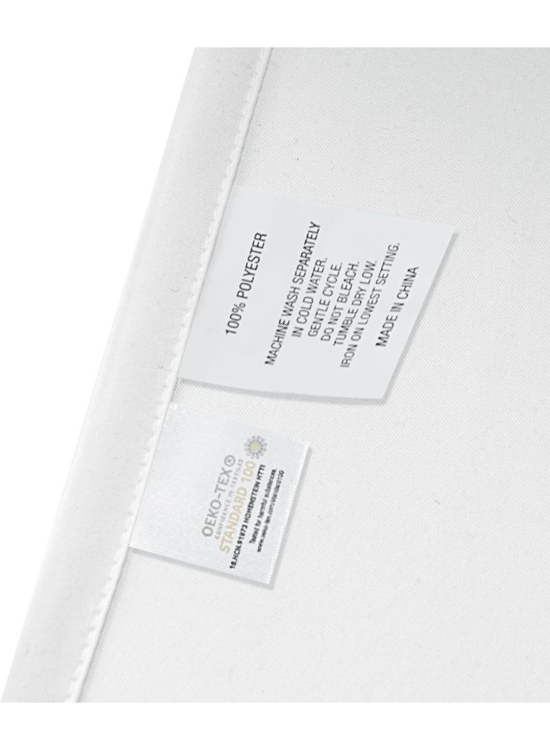 GOLD MANTIS Embroidered Shower Curtain, 72x72 Inch, 100% Polyester, Wrinkle-Free, Quick-Dry Fabric with Reinforced Buttonholes, Multiple Color & Pattern Options (Embroidered Floral & Natural Motifs) - Image 3