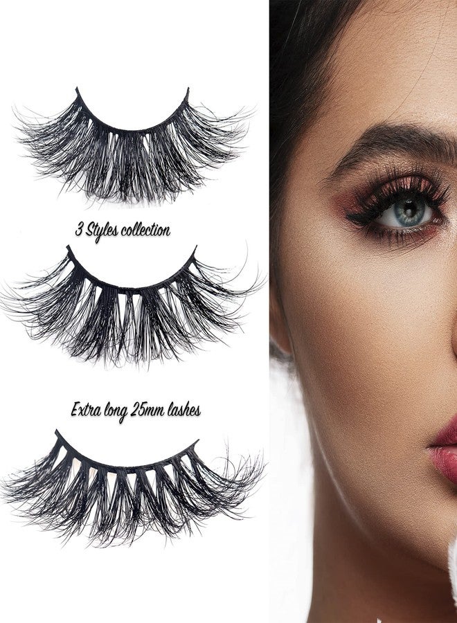 Arimika 3 Styles 6 Pairs 25mm 3D Mink Lashes, Sexy, Beautiful Book Lashes for Halloween A36L-02 - Image 2